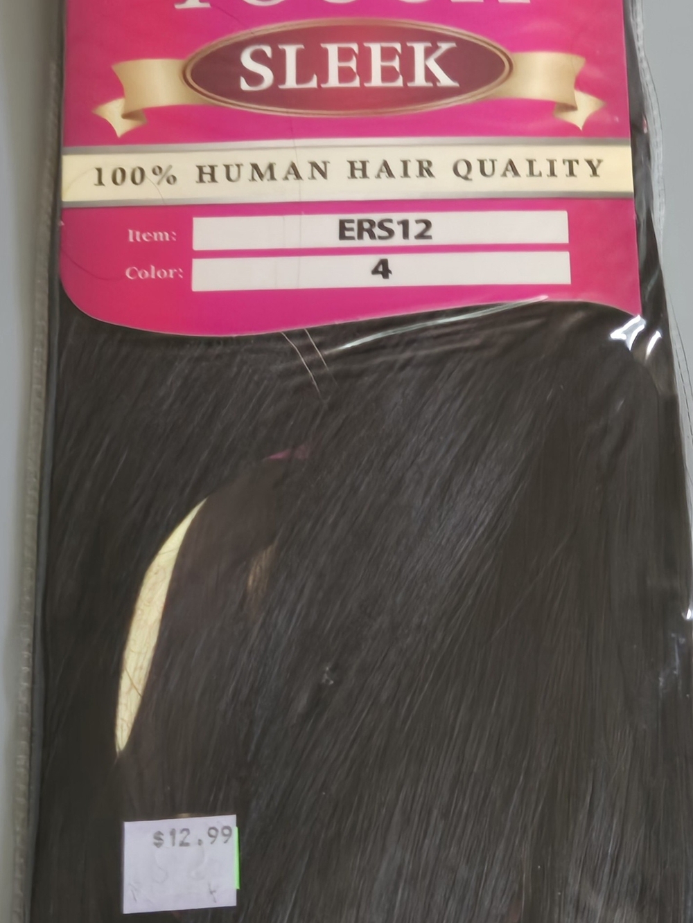 Lee Sleek Human Hair Weave - Color 4 (Dark Brown)